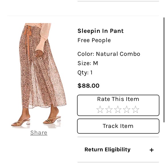 Free People Sleepin Pants - Picture 1 of 1